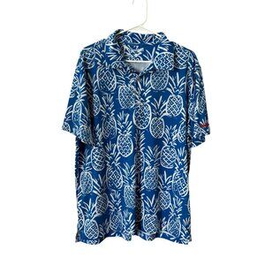 CHUBBIES Mens Large The Thigh Napple Performance Short Sleeve Golf Polo Shirt